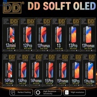 Layar OLED Lunak dan Keras Grosir untuk iPhone 12 13 14 15 16 Pro Max Plus Mini, Perakitan LCD, Penggantian Digitizer