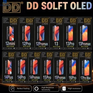 หน้าจอ OLED แบบนิ่มและแข็งสำหรับ <span class=keywords><strong>iPhone</strong></span> 12 13 14 15 16 <span class=keywords><strong>Pro</strong></span> Max PLUS อะไหล่จอแสดงผล LCD ขนาดเล็ก - Product Image 1