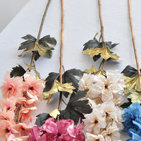Delphinium Buatan Sutra+Plastik Warna Pink Bernuansa Musim Gugur 103cm Dekorasi Rumah & Pernikahan Retro Eropa
