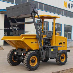 Harga murah 4 roda penggerak situs mini truk dumper FCY20S tipping hopper konstruksi pertanian pengangkut diri - Product Image 4