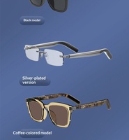 Lunettes de soleil intelligentes polarisées G06 avec audio, appels, musique, photos à distance, assistant vocal IA, monture PC, commande tactile, style tendance café