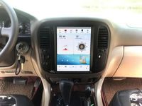 Écran vertical de voiture Tesla Android 13 12,1 pouces RoadNavi pour Toyota Land Cruiser LC100 1992-2002, radio GPS