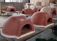 Four à pizza extérieur italien au charbon et au bois, en briques céramiques, pour jardin, intégré, type Kamado, avec fonction barbecue
