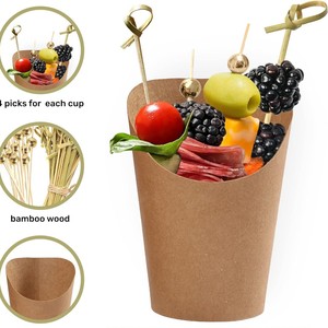 Kotak Kertas Kentang Goreng Sekali Pakai untuk Bawa Pulang, Wadah Snack untuk Keripik Kentang, <span class=keywords><strong>Burger</strong></span>, Ayam Goreng - Product Image 3