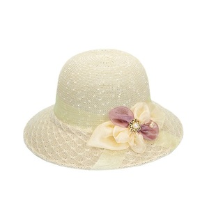 Flor de encaje verano playa sombrero de paja ala grande bonita fiesta de vacaciones gorra divertida mujer chica vacaciones gorra - Product Image 6