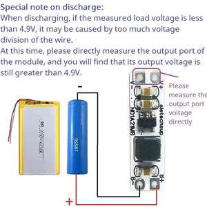 Placa Mini UPS Bidireccional BSSY con Puerto Compartido de Entrada/Salida de 5V, Carga y Descarga de Batería de Litio de 3.7V 4.2V para ESP32 PI Pico <span class=keywords><strong>8266</strong></span> <span class=keywords><strong>MCU</strong></span> - Product Image 5