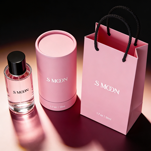 Vente en gros d'usine, flacon <span class=keywords><strong>de</strong></span> <span class=keywords><strong>parfum</strong></span> en verre rose personnalisé avec logo, 30 ml/100 ml/50 ml, flacon en verre <span class=keywords><strong>vide</strong></span> avec boîte en tube <span class=keywords><strong>de</strong></span> papier et sac pour femmes - Product Image 3