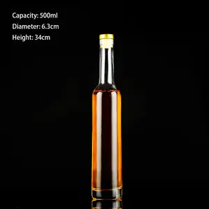 Homay热卖200毫升350毫升500毫升750毫升酒瓶，带铝螺旋盖，用于白酒