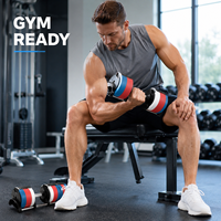 Haltères réglables personnalisés OEM ODM en acier pour la musculation à domicile, équipement de gym, 24 kg, 32 kg, 36 kg