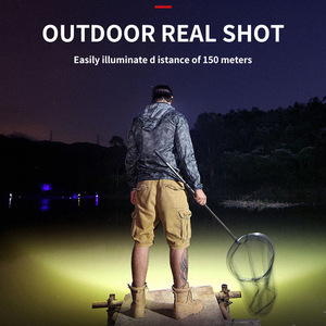 Smart Home Products 5 <b>LED</b> <b>Flashlight</b> Rechargeable with Built in Battery Strong Light Camping Adventure Fishing Head Light - Product Image 3