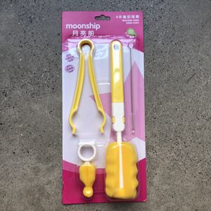 Meilleure vente, brosse de nettoyage de biberons pour bébé, mousse douce, éponge, <span class=keywords><strong>Kit</strong></span>, tuyau, paille, produits essentiels pour <span class=keywords><strong>nouveau</strong></span>-<span class=keywords><strong>né</strong></span> - Product Image 3