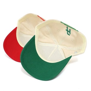 Customized Organic Cotton Waterproof 5-Panel 3D Embroidery Printed Logo Two-Tone <b>Baseball</b> <b>Cap</b> for Men Outdoor Sports - Product Image 5