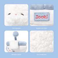 Peluche Lapin Bain Moussant Amusant, Adorable Poupée, Coussin de Sommeil, Cadeau d'Anniversaire Unisexe, Polyester Coton PP