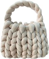 Sacs fourre-tout tissés à la main pour femmes sac à bandoulière en tricot sac de rangement fait main