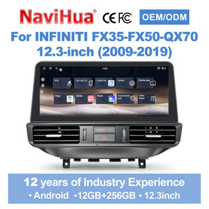 Navihua New Upgrade 12.3 inch <b>Android</b> <b>Car</b> Stereo Multimedia Player for Infiniti FX35 FX50 QX70 2009-2019 Touch Screen DVD Radio - Product Image 1