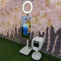 Fournisseur d'usine – Photobooth miroir 21,5 pouces avec élévateur électrique et hauteur réglable pour événements, mariages et locations de fêtes – Photobooth DSLR