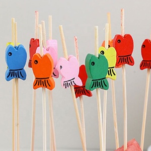 Brochettes jetables en bambou naturel pour cocktails de fruits, bâtonnets faits à la main pour apéritifs, sandwichs, desserts, longs <span class=keywords><strong>cure</strong></span>-dents - Product Image 4