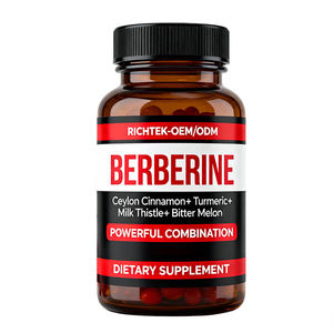 Sin OGM Sin gluten Apoya la salud del corazón Digestión Inmunidad y Control de peso Suplemento de berberina - Product Image 5