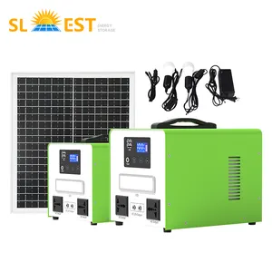 Accepter la personnalisation Mini 50W 100W 150W Générateur d'eau Étang de plantes Système d'énergie solaire portable pour la maison atmosphérique