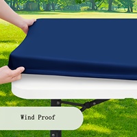 Housse de table rectangulaire élégante en spandex extensible pour cérémonie de mariage et réception, sans plis, écologique et personnalisable