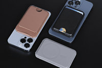 Étui portefeuille détachable en cuir PU avec support magnétique et compartiment pour cartes, compatible avec iPhone 15 et iPhone 16