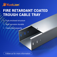 Bandeja de Cables KUALIAN Resistente al Calor, Recubierta con Protección Contra Incendios, Totalmente Cerrada, Antipolvo, para Ingeniería Municipal
