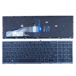 Teclado para Portátil HK-HHT para <span class=keywords><strong>HP</strong></span> <span class=keywords><strong>Zbook</strong></span> <span class=keywords><strong>15</strong></span> G3 <span class=keywords><strong>G4</strong></span> 17 G3 <span class=keywords><strong>G4</strong></span> Series, Teclado Estadounidense - Product Image 1