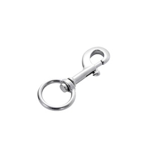 Mosquetón de Acero Inoxidable Pulido para Uso General en la Industria, Deportes al Aire Libre, Buceo, Conector para Correa de Mascotas, Gancho Giratorio - Product Image 1