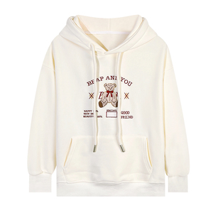 Sweat-shirt à capuche décontracté pour femme, <span class=keywords><strong>de</strong></span> haute qualité, ODM, vente en gros, printemps et automne, fin, avec logo brodé personnalisé, vêtements <span class=keywords><strong>de</strong></span> sport - Product Image 6