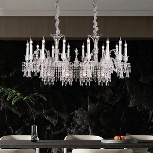 Lustres classiques de luxe en cristal K9 Maria Theresa, décoration de plafonds d'hôtel, lustre de mariage français - Product Image 6