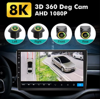 Système de surveillance par caméra panoramique OEM 1080P HD 360 Caméra de voiture à 4 yeux d'oiseau pour toutes les radios Android