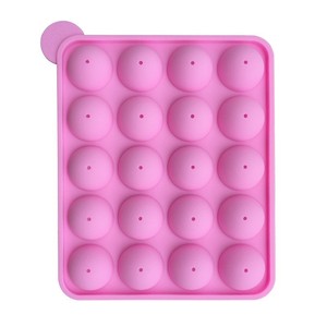 <span class=keywords><strong>Molde</strong></span> de Silicona para Cake Pops, Moldes para Chocolate, <span class=keywords><strong>20</strong></span> Cavidades/Orificios, Bolas de Pastel Redondas, <span class=keywords><strong>Molde</strong></span> para Cupcakes, Bandeja para Hornear - Product Image 2