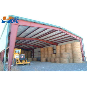 Structure en acier préfabriquée industrielle Bâtiment de construction Hangar de stockage de ferme avec <span class=keywords><strong>garage</strong></span> pliable Serre Hangar à légumes - Product Image 1