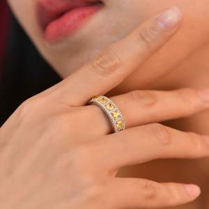 Nuovo Anello da Donna di Lusso con <span class=keywords><strong>Diamanti</strong></span> a Taglio Quadrato, Stile Retrò, Gioiello da Matrimonio - Product Image 4