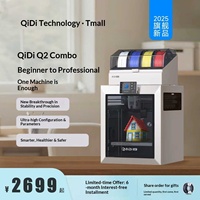 QIDI Q2 konfigurasi tinggi yang stabil multi-warna pelevelan otomatis struktur tertutup penuh presisi tinggi tingkat industri All-in-One