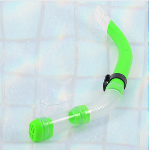 XINYIXUANPink Full Face Swim Snorkel <b>Tube</b> with Valve Flexible Diving Snorkel for Scuba Snorkeling - Product Image 2