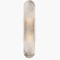 Applique Murale Ovale Moderne de Luxe en Albâtre avec Cadre en Laiton, Lampe Murale Allongée en Albâtre pour Salle de Bain, Coiffeuse, Couloir, Villa, Hôtel, Décoration