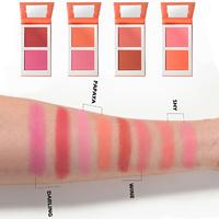 Palette de maquillage pour le visage HECI en papier, 2 couleurs, blush et contour, haute pigmentation, texture soyeuse, mélange facile, formule végane, blush, fard à joues