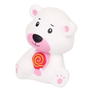 Figura de oso de resina con piruleta, decoración para el hogar, regalo para niños, dormitorio, sala de estar - Product Image 3