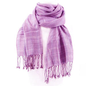 Estola chal con estampado de viscosa 100% para adultos primavera verde Web Color rayas patrón geométrico estilo liso para chales - Product Image 2