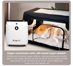 Concentrateur d'oxygène vétérinaire 5L pour machine d'anesthésie des petits animaux, hôpital vétérinaire, alimentation en oxygène pour chiens et chats - Product Image 3