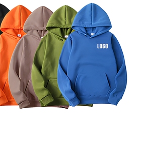 Ensemble sweat à capuche et pantalon de jogging en coton tricoté uni pour homme, imprimé sérigraphié, tenue de sport décontractée pour l'automne - Product Image 5