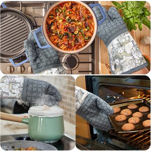 Outils de pâtisserie, gants de four en coton, logo personnalisé créatif, résistance à la chaleur, gants de four en coton épais - Product Image 4