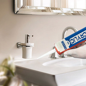 HOUSEAL 550 <strong>Acoustic</strong> White Caulking Paintable Water Based Acrylic One Component Silicone <strong>Sealant</strong> 300ML for Construction Use - Product Image 3