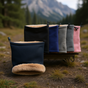 Adult Camel Color Fleece Neck Warmer 12 Pack Winter Sports Accessory - Product Image 3