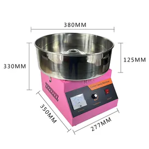 Factory Direct Sales 2024 Electric Cotton Candy Machine Stainless Steel Colored Cotton Candy Making Machine