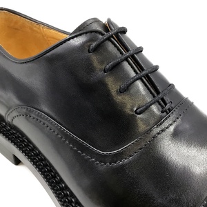 Chaussures habillées Oxford de luxe pour hommes, en cuir de veau italien fait main de haute qualité, à bord large, style vintage, personnalisables avec logo - Product Image 6