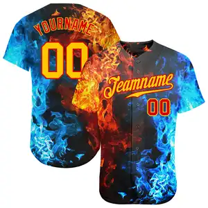 Vente en gros à la mode pour <span class=keywords><strong>New</strong></span> <span class=keywords><strong>York</strong></span> Maillot de <span class=keywords><strong>baseball</strong></span> boutonné pour hommes, imprimé de grande taille pour jeunes, design d'équipe vierge respirant - Product Image 1