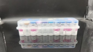 Boîte de rangement en plastique pour flacons en verre transparent de 3 ml, 5 ml, 7 ml, 10 ml, 20 ml avec impression givrée/sérigraphie pour vaccins - Product Image 5
