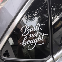 Autocollants personnalisés pour vitres de voiture, autocollants en vinyle personnalisés, résistants à l'eau et aux UV, pour camions, SUV, logo d'entreprise, texte, fabriqués en Chine